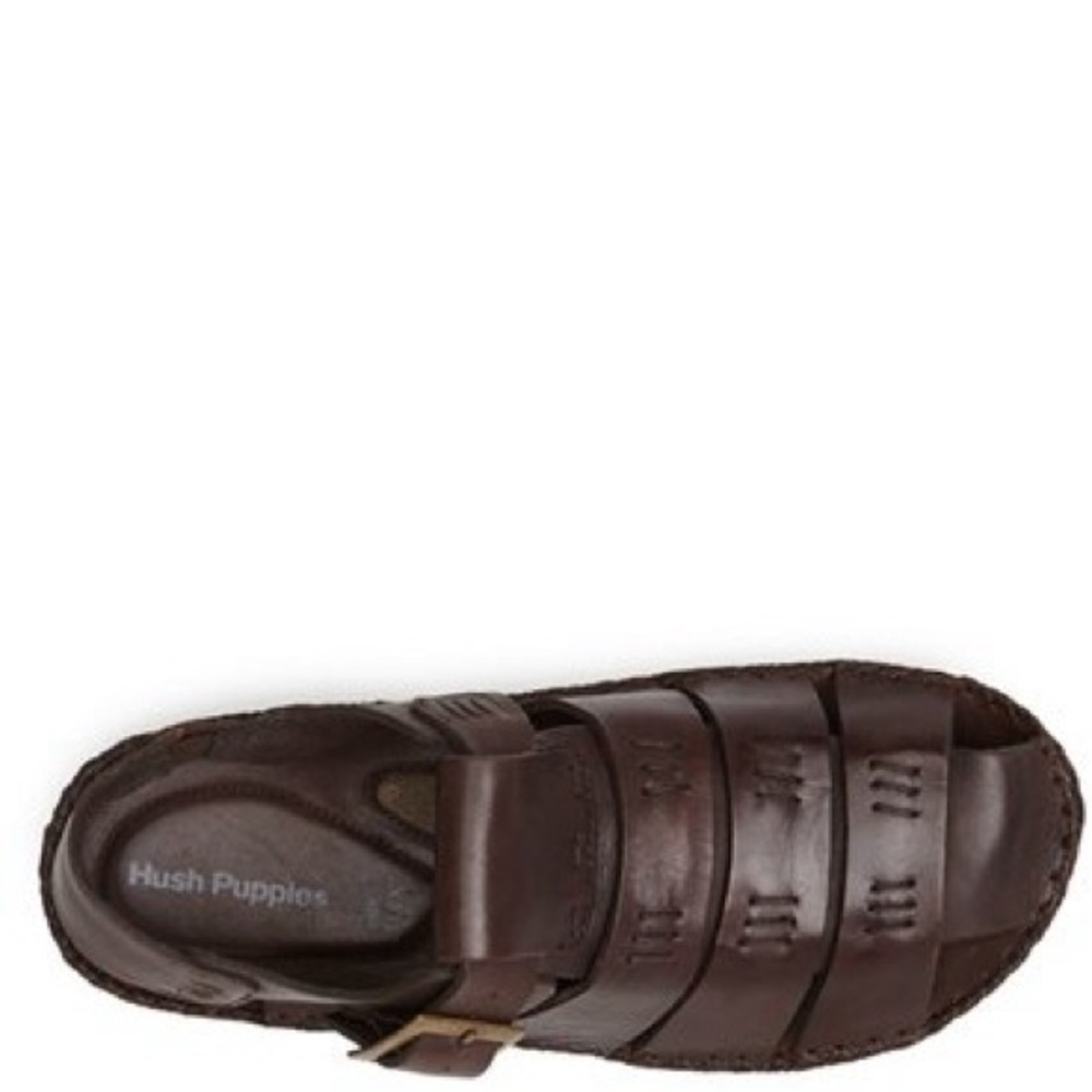 Hush Puppies Morocco Fisherman Sandals Brown Leather